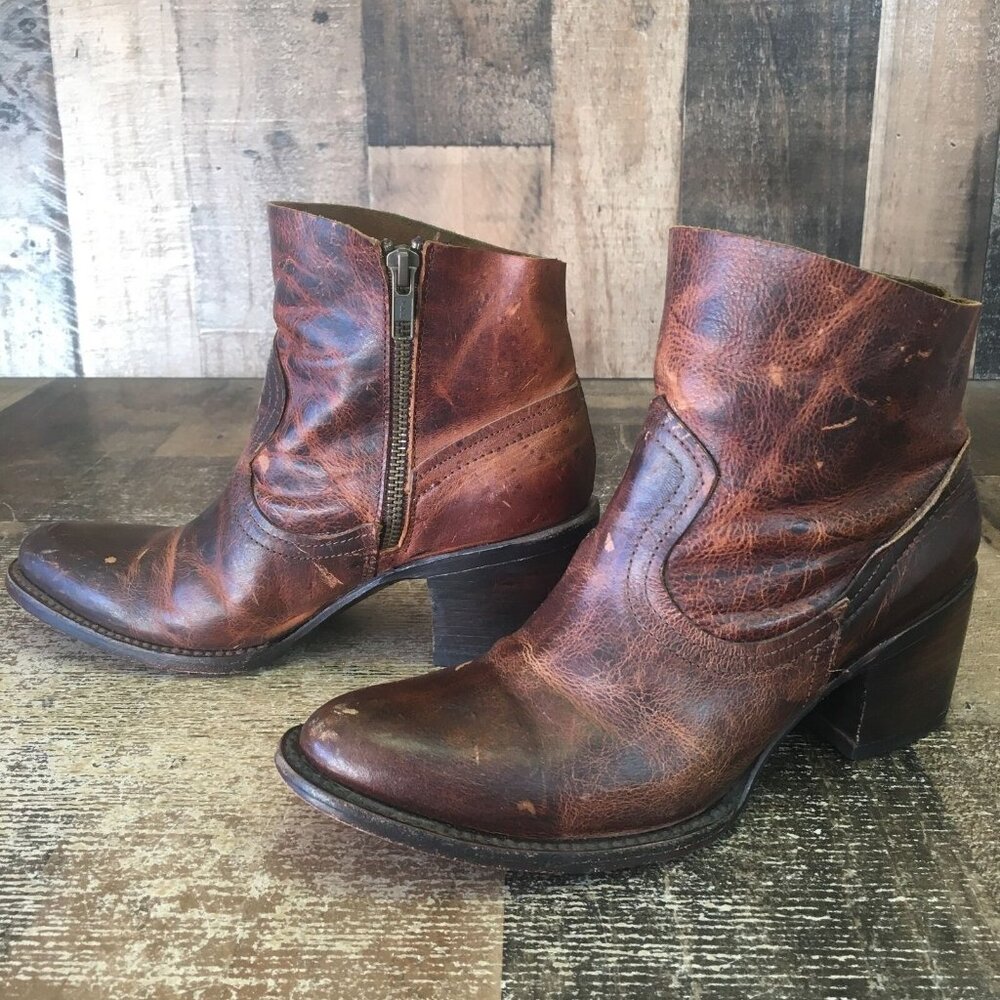 Freebird by Steven Salt Side Zip Ankle Boots Booties Womens 6